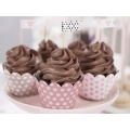 Kornútky na cupcakes - bodky 6 ks