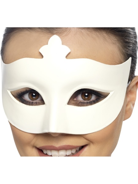 Benátska maska - biela