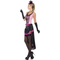 Kostým Tanečnica Burlesque - ružovo-čierny