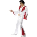Kostým Elvis - bielo-červený